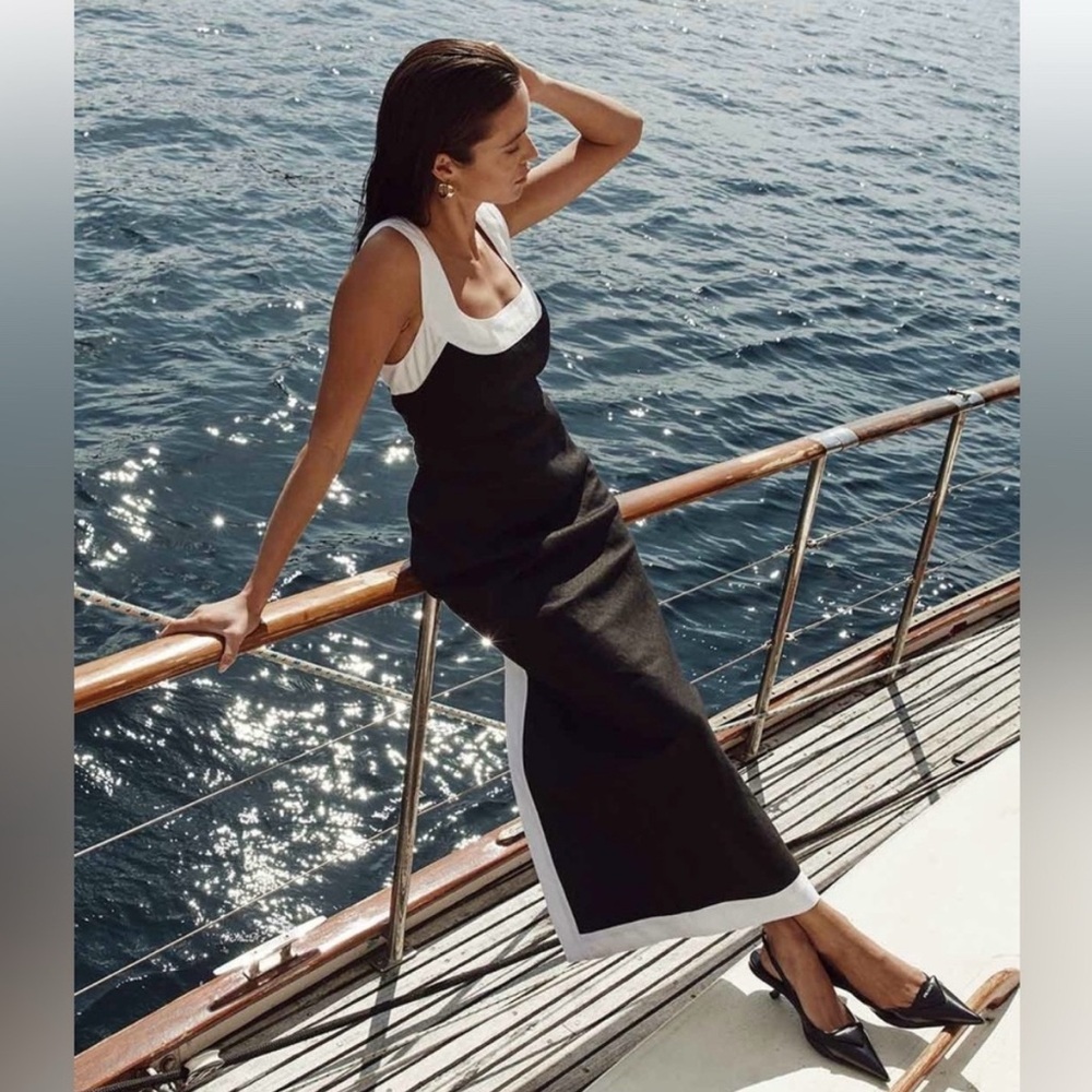 DISSH Black and White Maxi Dress